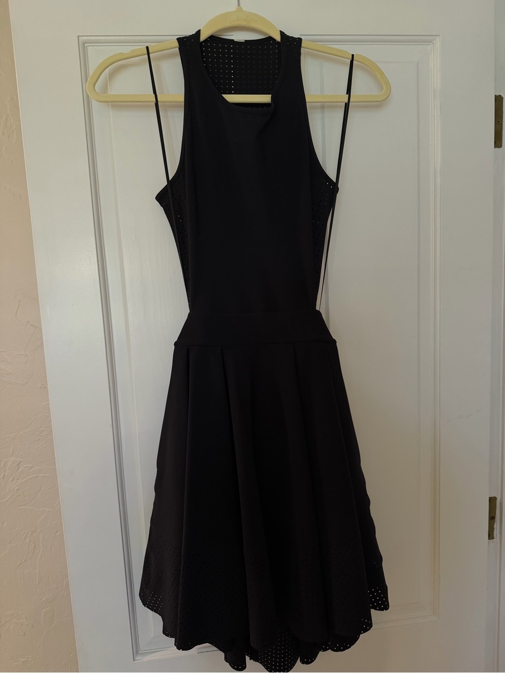 Lululemon Classic Black Sleeveless Fit-and-Flare Dress
